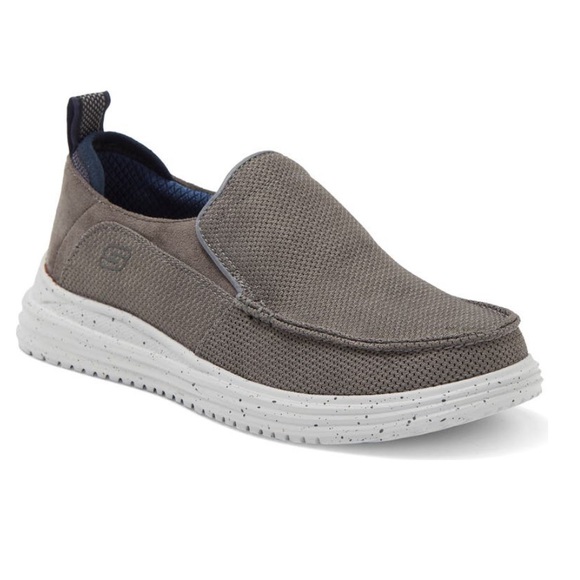 SKECHERS Mens Proven Renco Sneaker- New In Box- Charcoal Color - Duplicate